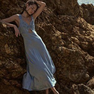 Doen HEIRLOOM SAOIRSE Dress in Mineral Blue (runs small) L / XL